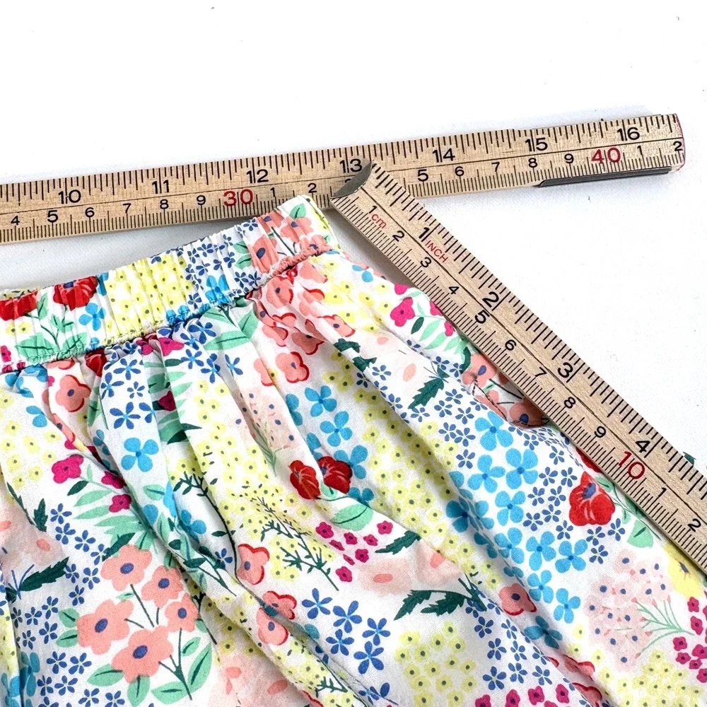 Gymboree Girls Skirt Multicolor Floral Print Elastic Waist XL 14‎